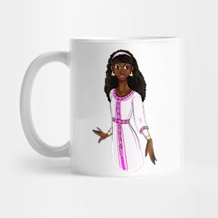 Black is Beautiful - Ethiopia African Melanin Girl in traditional outfit Mug